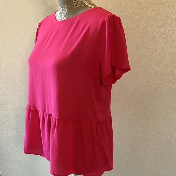Loft Peplum pink top - Picture 6 of 10